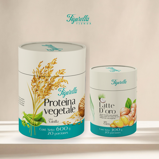 Dorado Despertar – Proteína Vegetal + Golden Milk Figurella